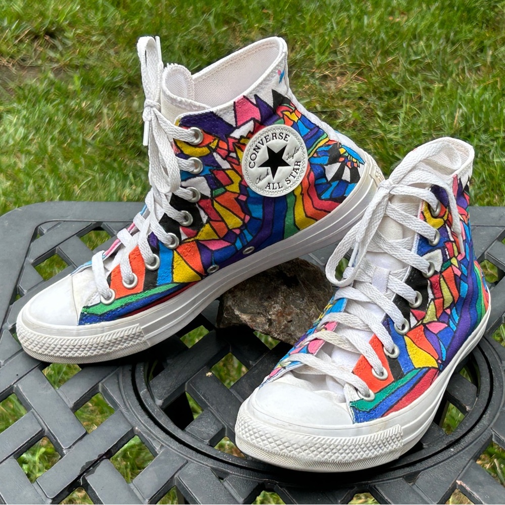 Custom Painted Converse High-Tops